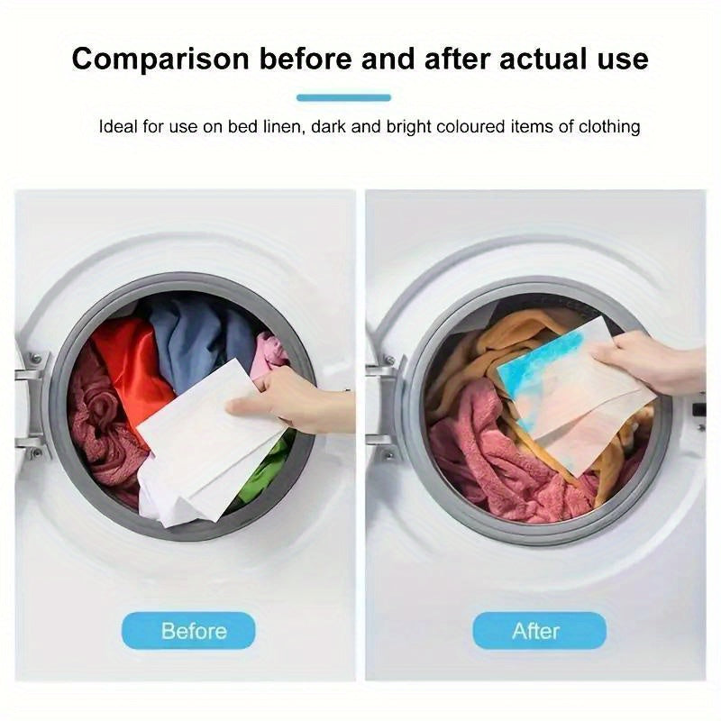 Universal Wash Dye Resistant Laundry Cloth,50Color Fade Protection Sheets,No Chemical Composition,Mixed Laundry Color