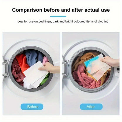 Universal Wash Dye Resistant Laundry Cloth,50Color Fade Protection Sheets,No Chemical Composition,Mixed Laundry Color