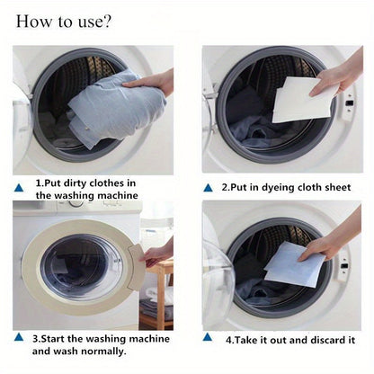 Universal Wash Dye Resistant Laundry Cloth,50Color Fade Protection Sheets,No Chemical Composition,Mixed Laundry Color