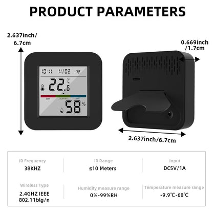 Tuya Smart IR Remote With Temp Humidity Sensor Universal Controller 5