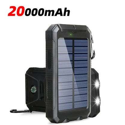 Outdoor Waterproof Solar Power Bank Two Way Fast Charging Power Bank Flashlight Portable Charger Fo 7