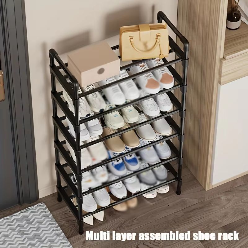 MultiTier Metal Shoe Rack Organizer  Stackable SpaceSaving Storage For Closet Bedroom And Entryway 2