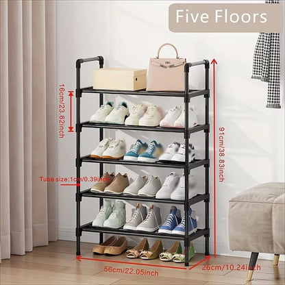MultiTier Metal Shoe Rack Organizer  Stackable SpaceSaving Storage For Closet Bedroom And Entryway 5