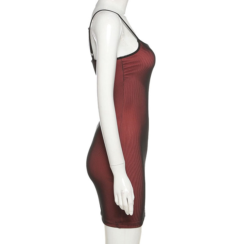 Mesh Double Layer Sexy Dress Women, Sleeveless Skinny Bodycon Party, Bandage Elastic Split Clubwear Trend