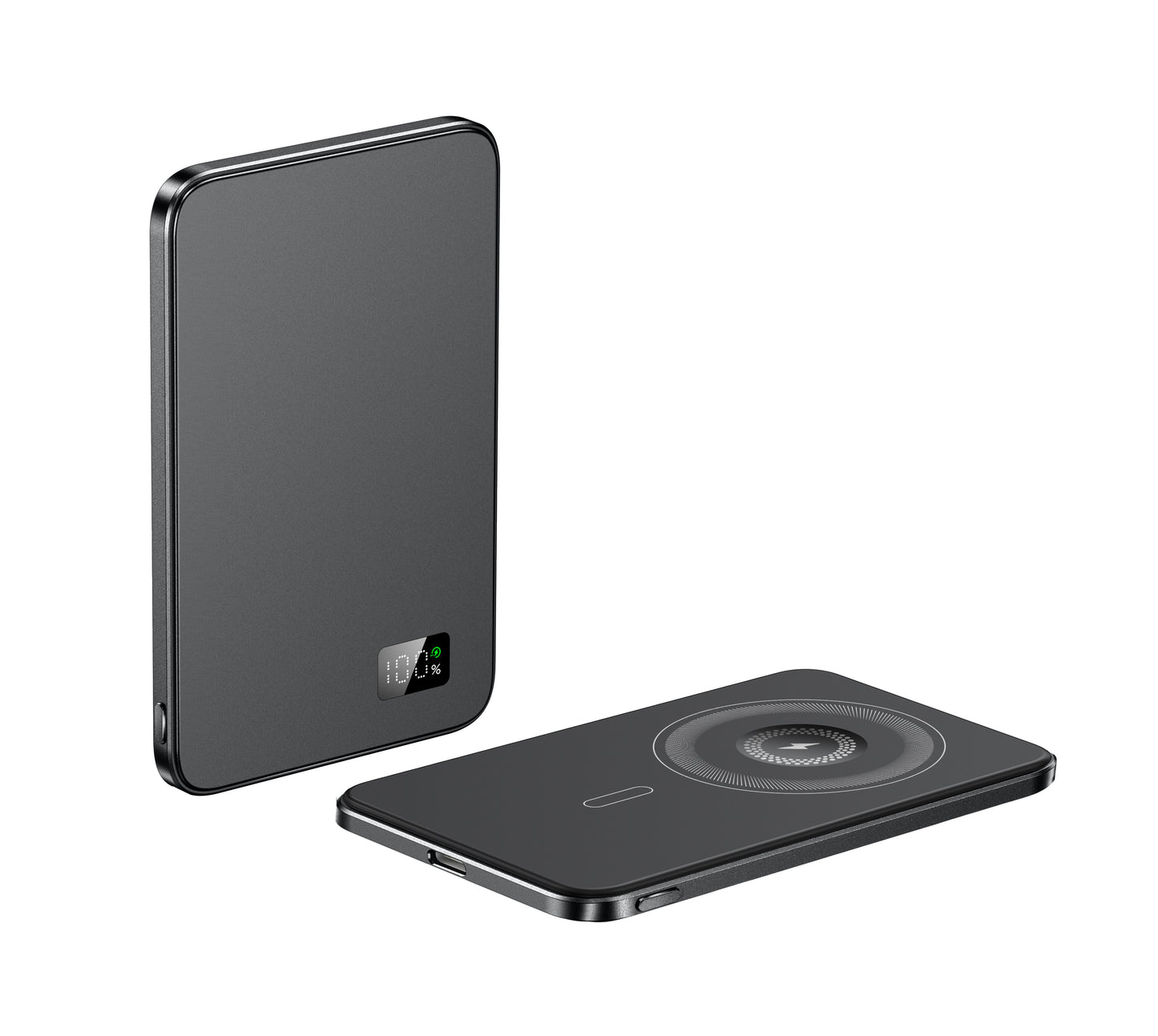 Magnetic Power Bank Wireless Fast Charger For Magsafe, Slim Alloy Backup Battery For iPhone and iWatch