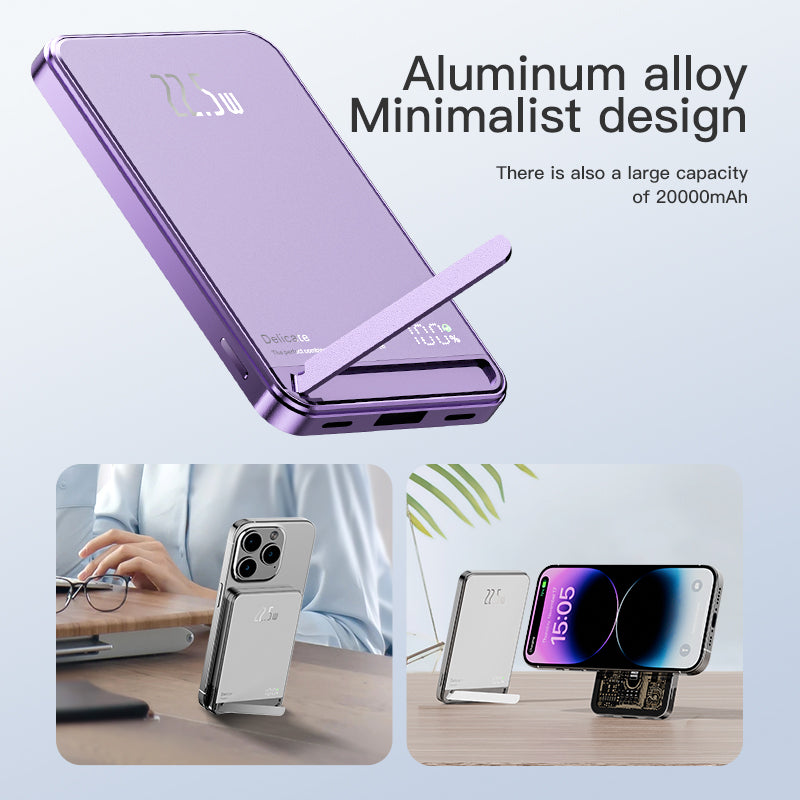 Backup Battery Macsafe Powerbank, Magnetic Wireless Phone Charger, New High Quality Aluminum Alloy Power Banks
