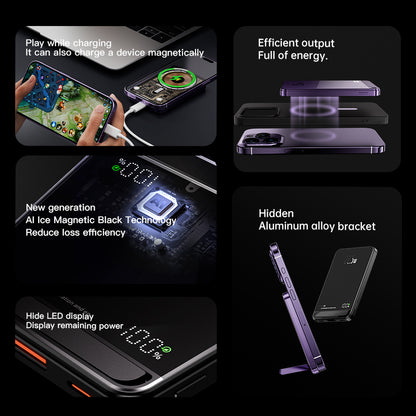 Backup Battery Macsafe Powerbank, Magnetic Wireless Phone Charger, New High Quality Aluminum Alloy Power Banks