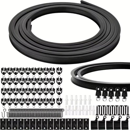Flexible Bendable Curtain Track System  HeavyDuty Ceiling Or Wall Mount Curved Rail For RVs And Roo 5