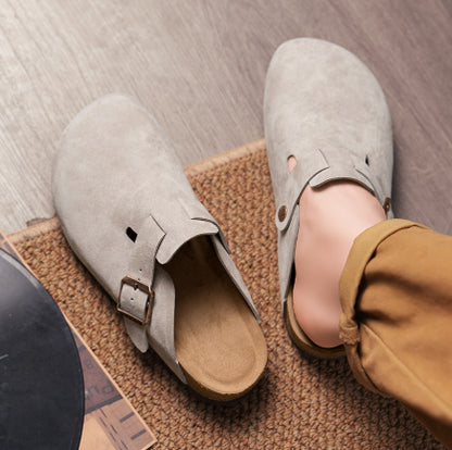 Retro Womens Slingback Suede Clogs Soft Soled Round Toe ThickSoled Fashion Shoes For Outdoor  Beach 10