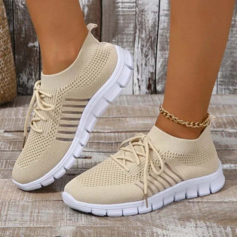Lightweight Summer Mesh Casual Shoes Breathable LaceUp SlipOn Sports Sneakers For Womens Everyday W 5