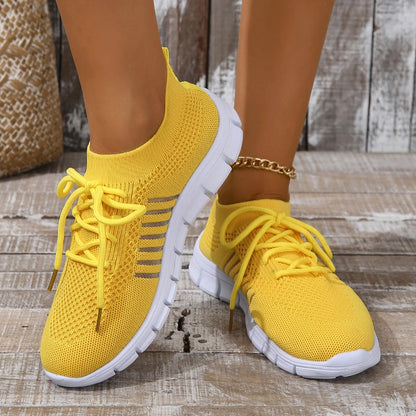 Lightweight Summer Mesh Casual Shoes Breathable LaceUp SlipOn Sports Sneakers For Womens Everyday W 9