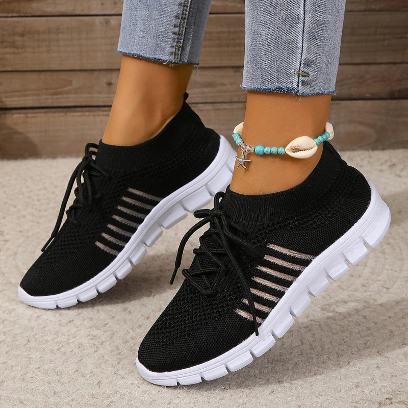 Lightweight Summer Mesh Casual Shoes Breathable LaceUp SlipOn Sports Sneakers For Womens Everyday W 16
