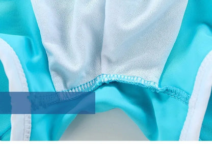 Breathable Fabric Double Insured Swimsuit Pants Pleated Elastic Waist Trunks For Men And Women 2