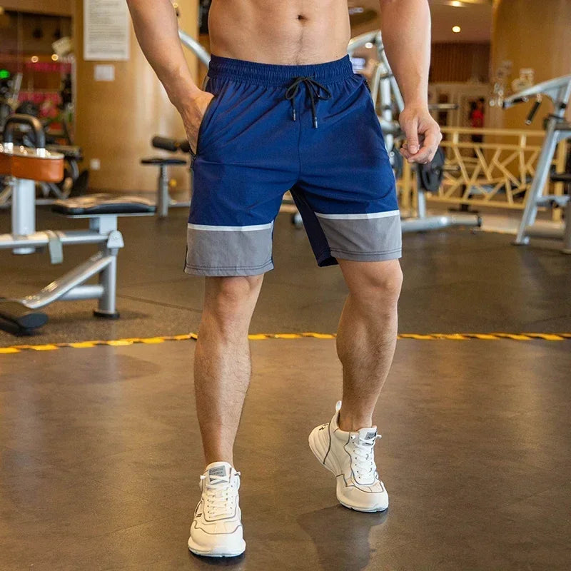 Mens Gym Shorts Basketball Sportswear Loose Fit Beach Shorts With Zip Pocket Plus Size Joggers For  3