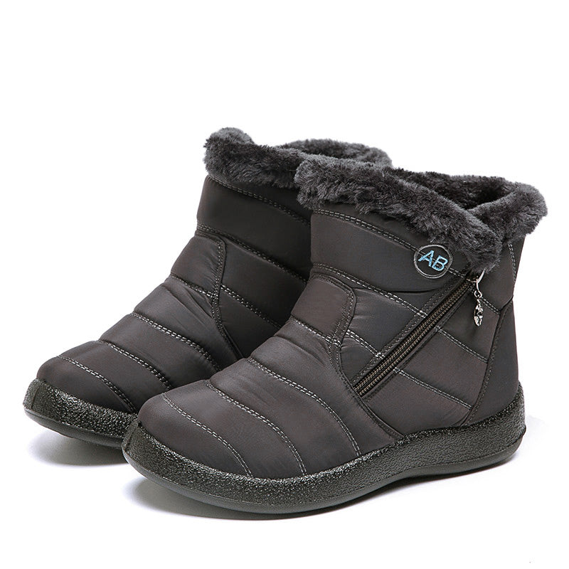 Waterproof Snow Women Boots Soft Fur Comfortable Womens Winter Boots With Zipper Warm Shoes For Col 7