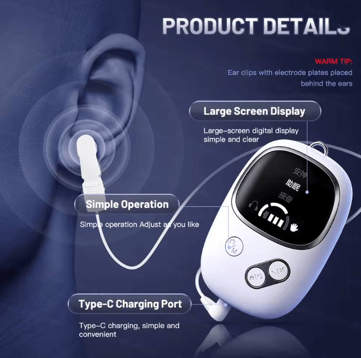 NeuroCalm CES Ear Clip Sleep Aid Device For Relaxation And Insomnia Relief 1
