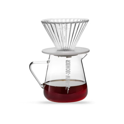 MHW3BOMBER 500ml Glass Coffee Server  Elegant Pour Over Coffee Pot For Home Brewing 9