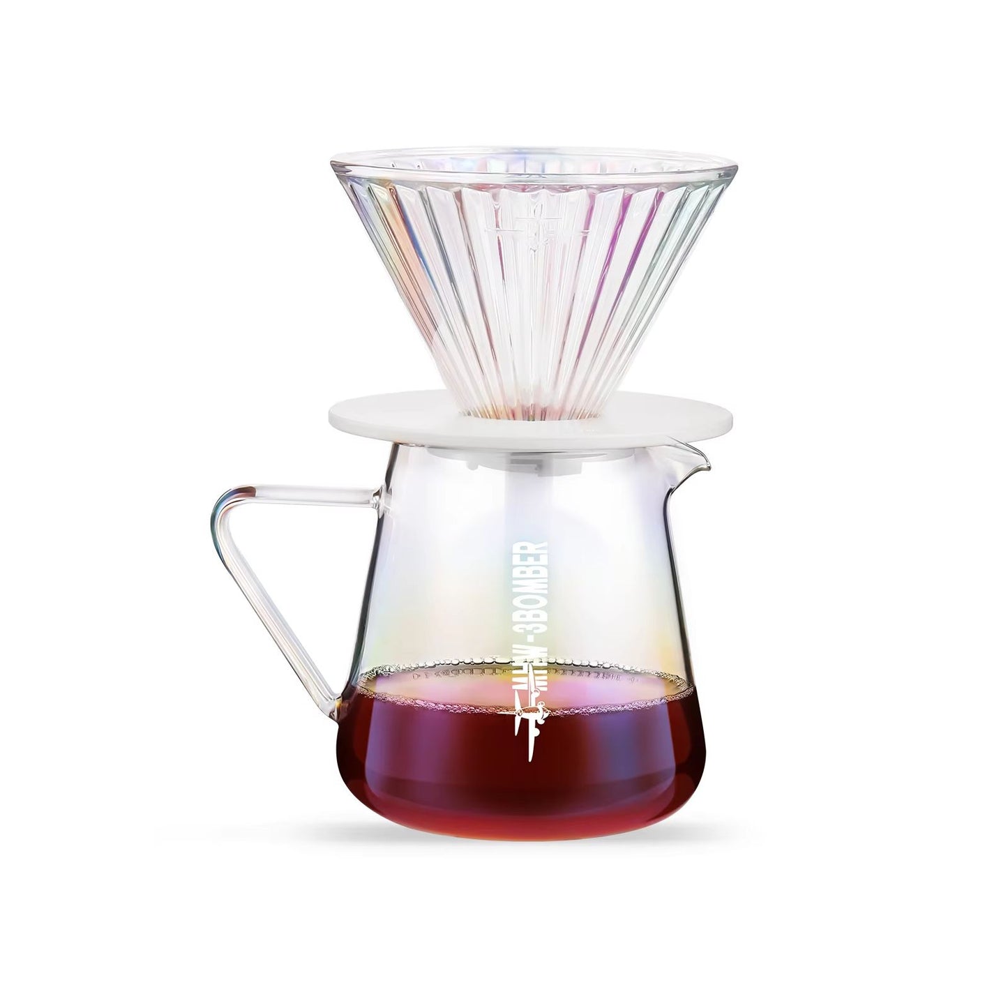 MHW3BOMBER 500ml Glass Coffee Server  Elegant Pour Over Coffee Pot For Home Brewing 10