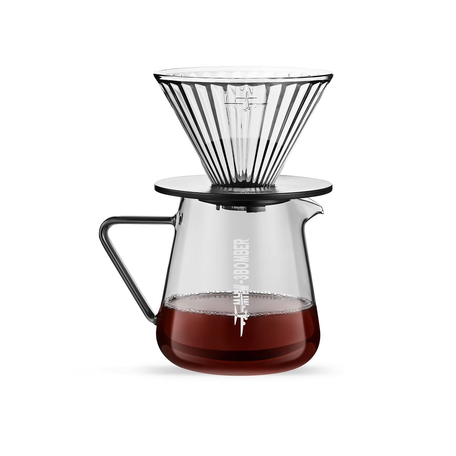 MHW3BOMBER 500ml Glass Coffee Server  Elegant Pour Over Coffee Pot For Home Brewing 11