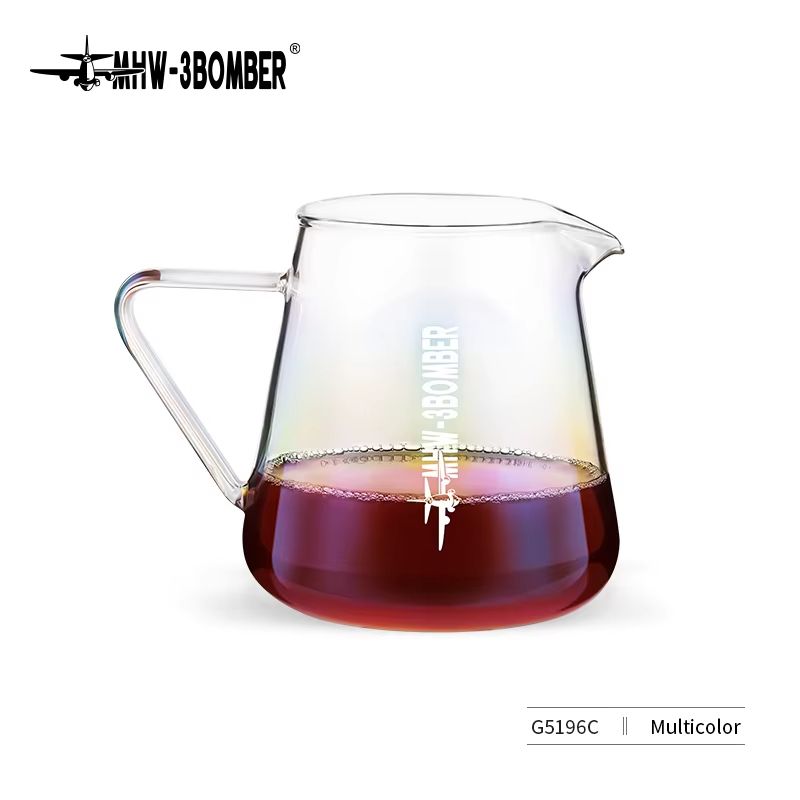 MHW3BOMBER 500ml Glass Coffee Server  Elegant Pour Over Coffee Pot For Home Brewing 7
