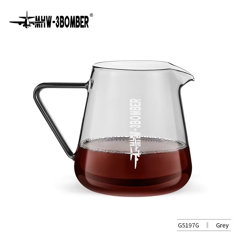 MHW3BOMBER 500ml Glass Coffee Server  Elegant Pour Over Coffee Pot For Home Brewing 8