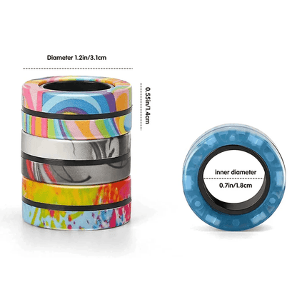 SpinMag Magnetic Fidget Rings Set 3 Pack Stress Relief Toy For Focus And Relaxation 1