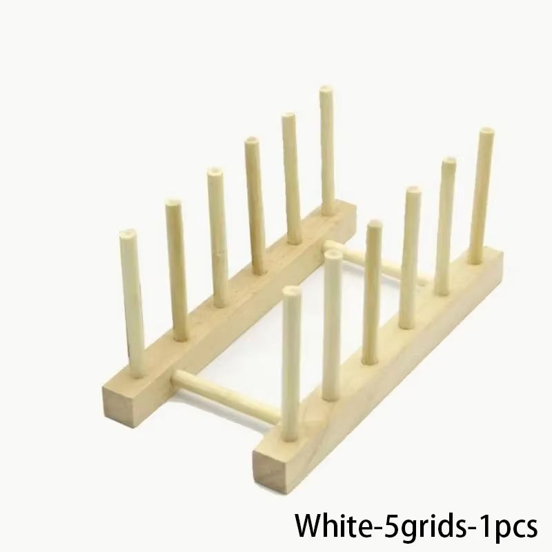 MultiFunctional Wooden Dish Drying Rack  Kitchen Countertop Organizer With Drainboard For Tableware 9