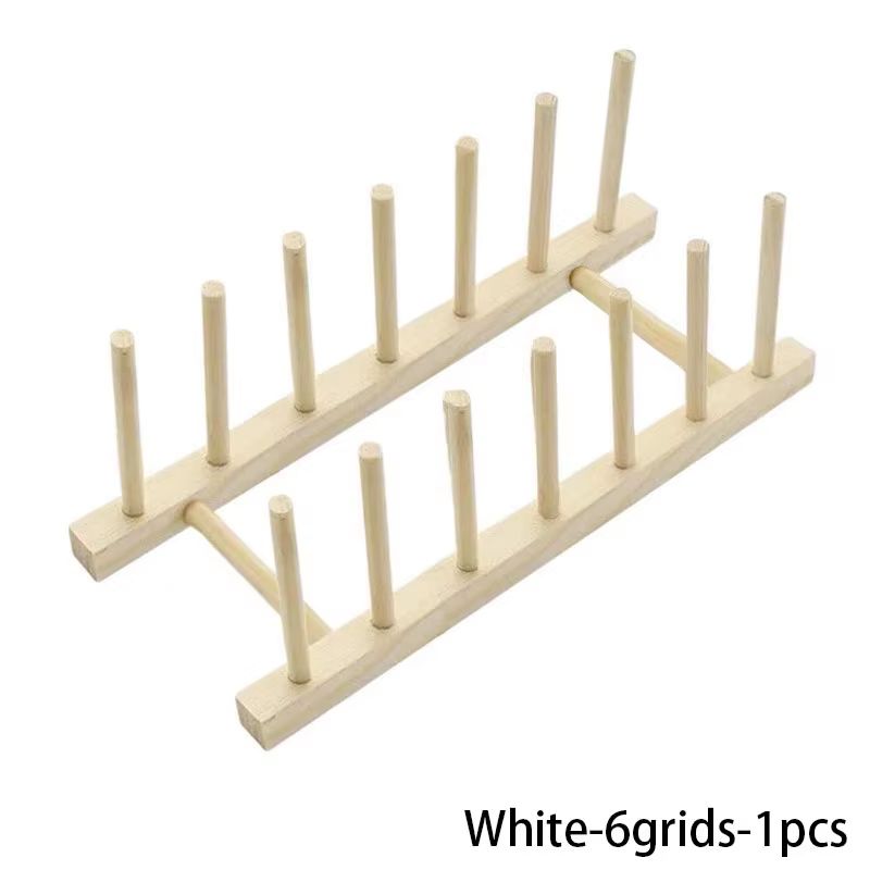 MultiFunctional Wooden Dish Drying Rack  Kitchen Countertop Organizer With Drainboard For Tableware 10