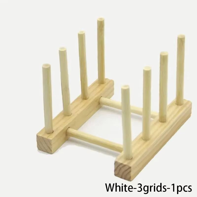 MultiFunctional Wooden Dish Drying Rack  Kitchen Countertop Organizer With Drainboard For Tableware 7