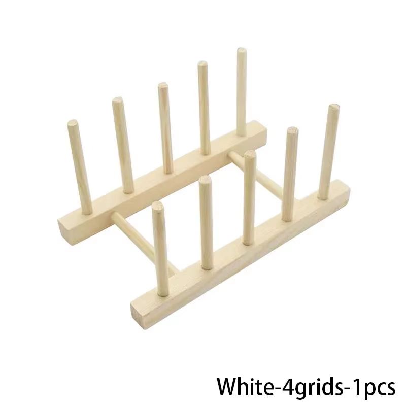 MultiFunctional Wooden Dish Drying Rack  Kitchen Countertop Organizer With Drainboard For Tableware 8