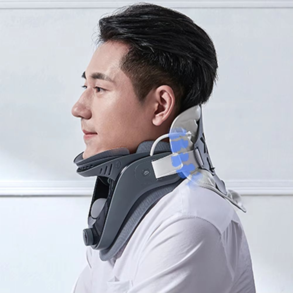 Adjustable Cervical Neck Traction Device With Airbag Support  Pain Relief  Posture Correction 1