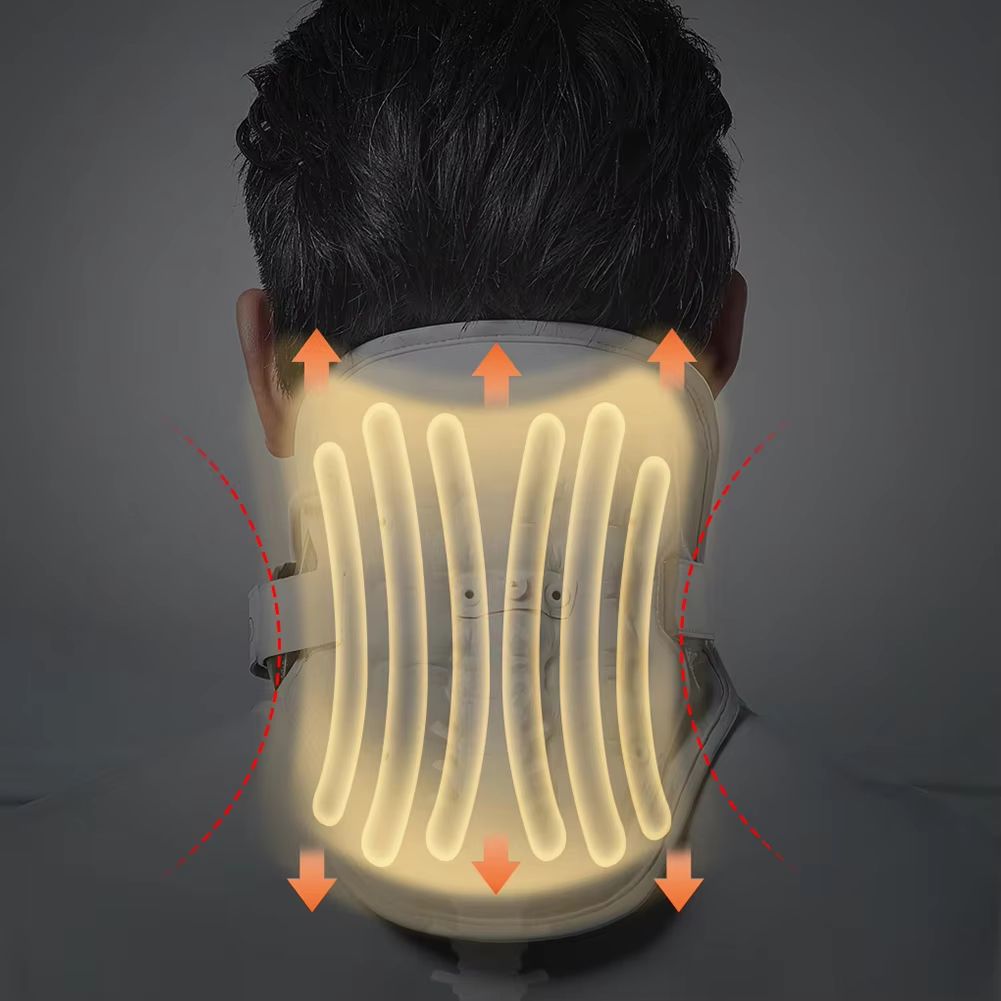 Adjustable Cervical Neck Traction Device With Airbag Support  Pain Relief  Posture Correction 3