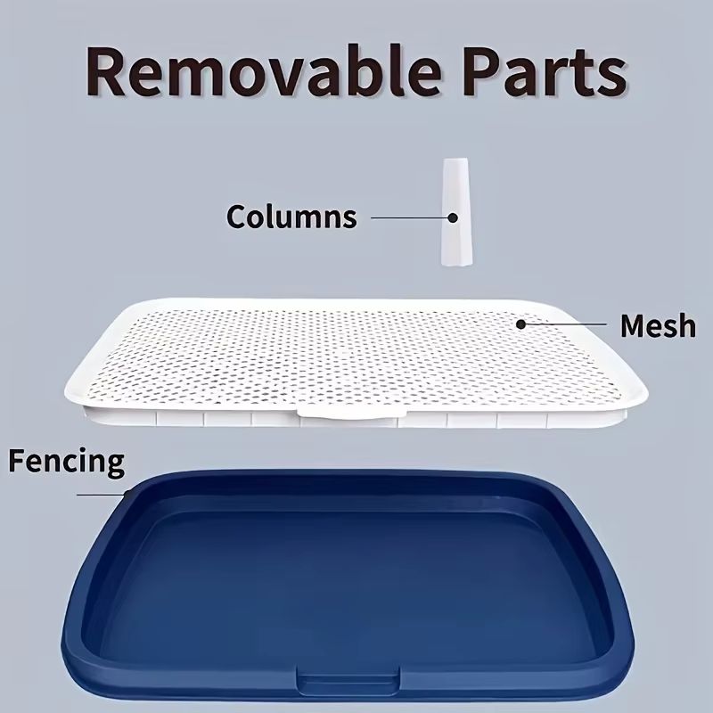 Reusable Dog Potty Training Toilet With Removable Grid Tray  Hygienic Indoor Pee Pad Holder For Pet 2