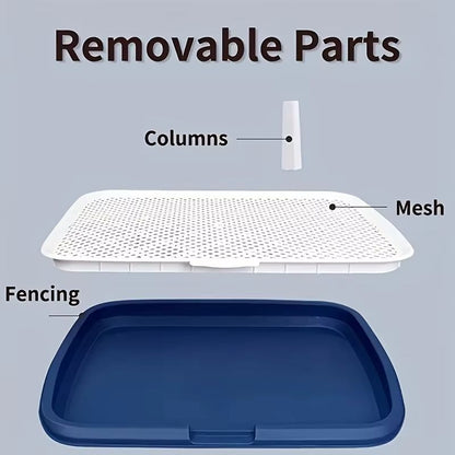 Reusable Dog Potty Training Toilet With Removable Grid Tray  Hygienic Indoor Pee Pad Holder For Pet 2