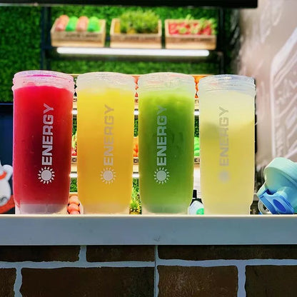 LeakProof Protein Shaker  Sports Water Bottle With Powder Compartment  500700ML Portable Travel Jui 4