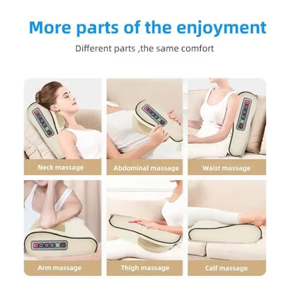 Infrared Heated Deep Tissue Neck And Back Massager Pillow  Electric Shiatsu Shoulder  Foot Massager 4