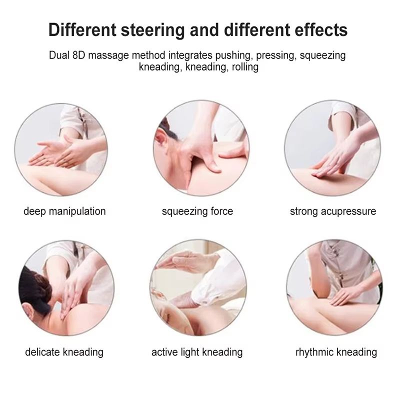 Infrared Heated Deep Tissue Neck And Back Massager Pillow  Electric Shiatsu Shoulder  Foot Massager 5