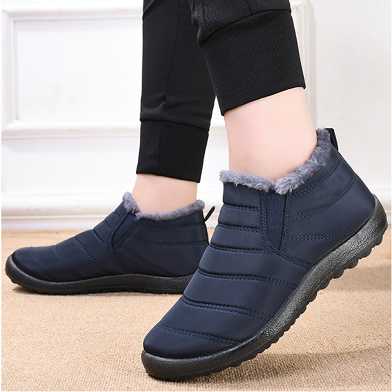 Mens Winter Boots Outdoor Snow Boots For Men Hiking Ankle Shoes Waterproof Mens Fur Shoes Work Foot 4
