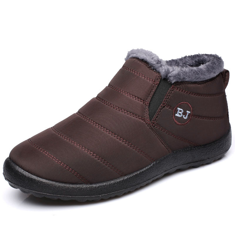Mens Winter Boots Outdoor Snow Boots For Men Hiking Ankle Shoes Waterproof Mens Fur Shoes Work Foot 8