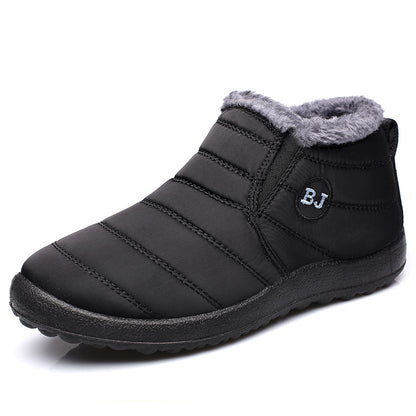 Mens Winter Boots Outdoor Snow Boots For Men Hiking Ankle Shoes Waterproof Mens Fur Shoes Work Foot 9