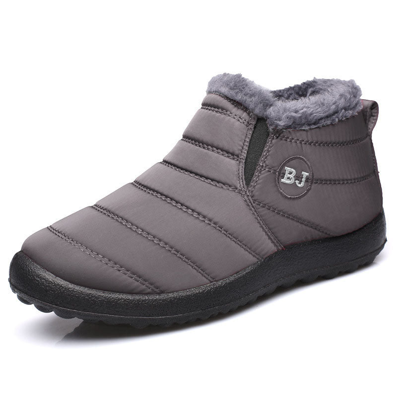 Mens Winter Boots Outdoor Snow Boots For Men Hiking Ankle Shoes Waterproof Mens Fur Shoes Work Foot 11