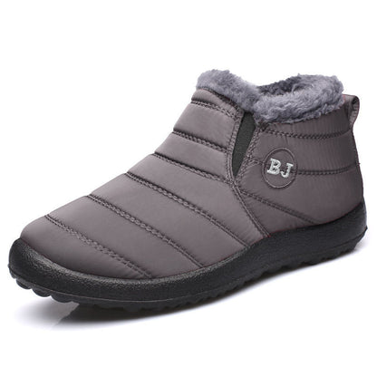 Mens Winter Boots Outdoor Snow Boots For Men Hiking Ankle Shoes Waterproof Mens Fur Shoes Work Foot 11