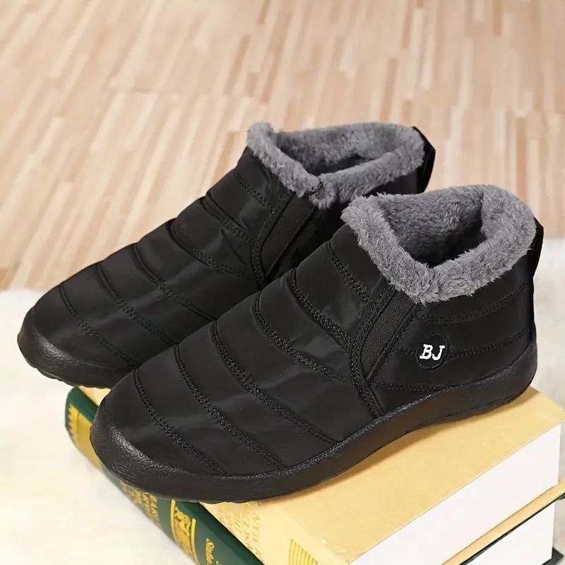Mens Winter Boots Outdoor Snow Boots For Men Hiking Ankle Shoes Waterproof Mens Fur Shoes Work Foot 2