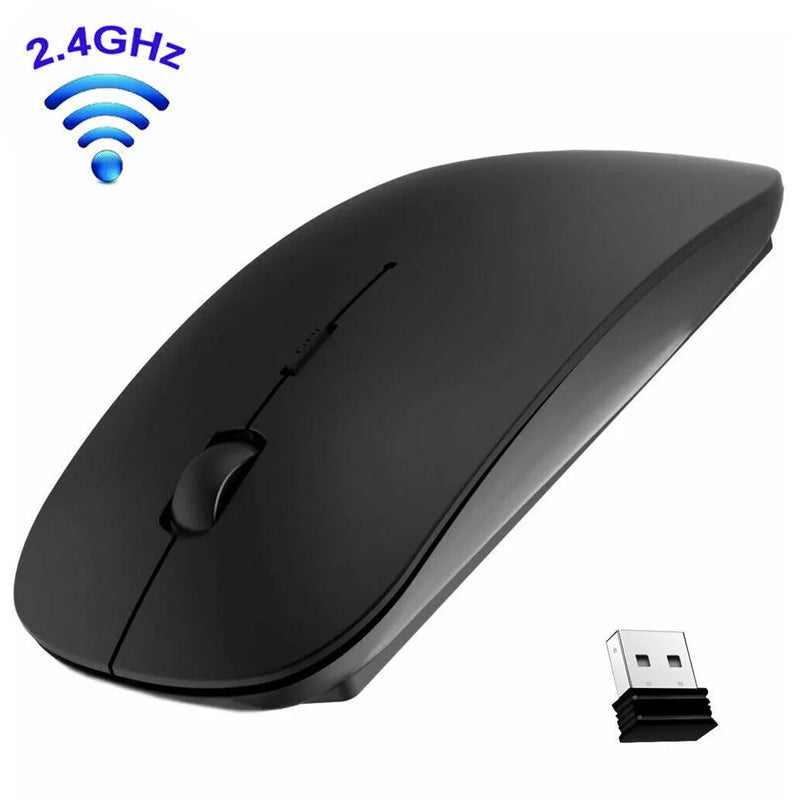 Optical Mice ,Slim Wireless Mouse, Ergonomic Design Mice With USB Receiver for PC Laptop