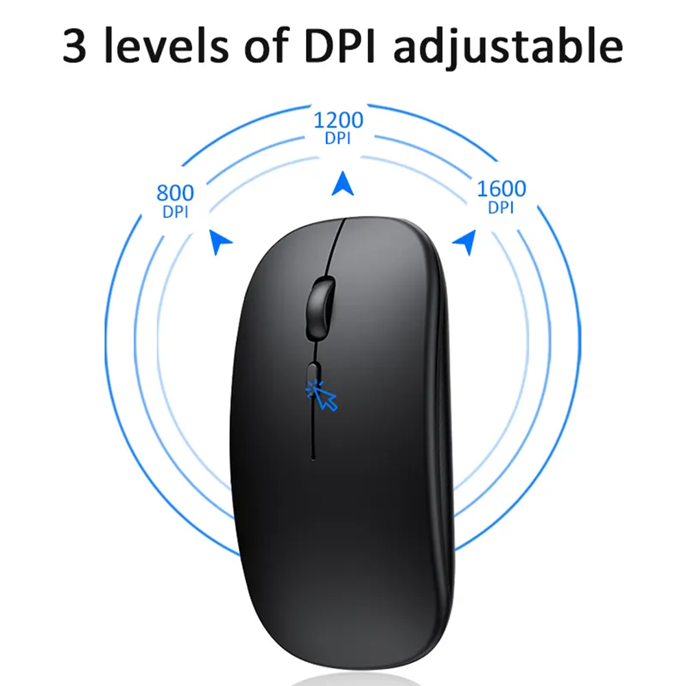 Optical Mice ,Slim Wireless Mouse, Ergonomic Design Mice With USB Receiver for PC Laptop