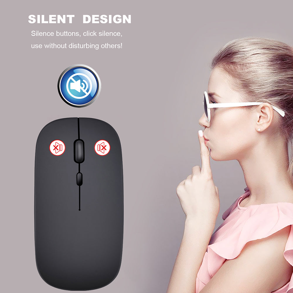 Optical Mice ,Slim Wireless Mouse, Ergonomic Design Mice With USB Receiver for PC Laptop