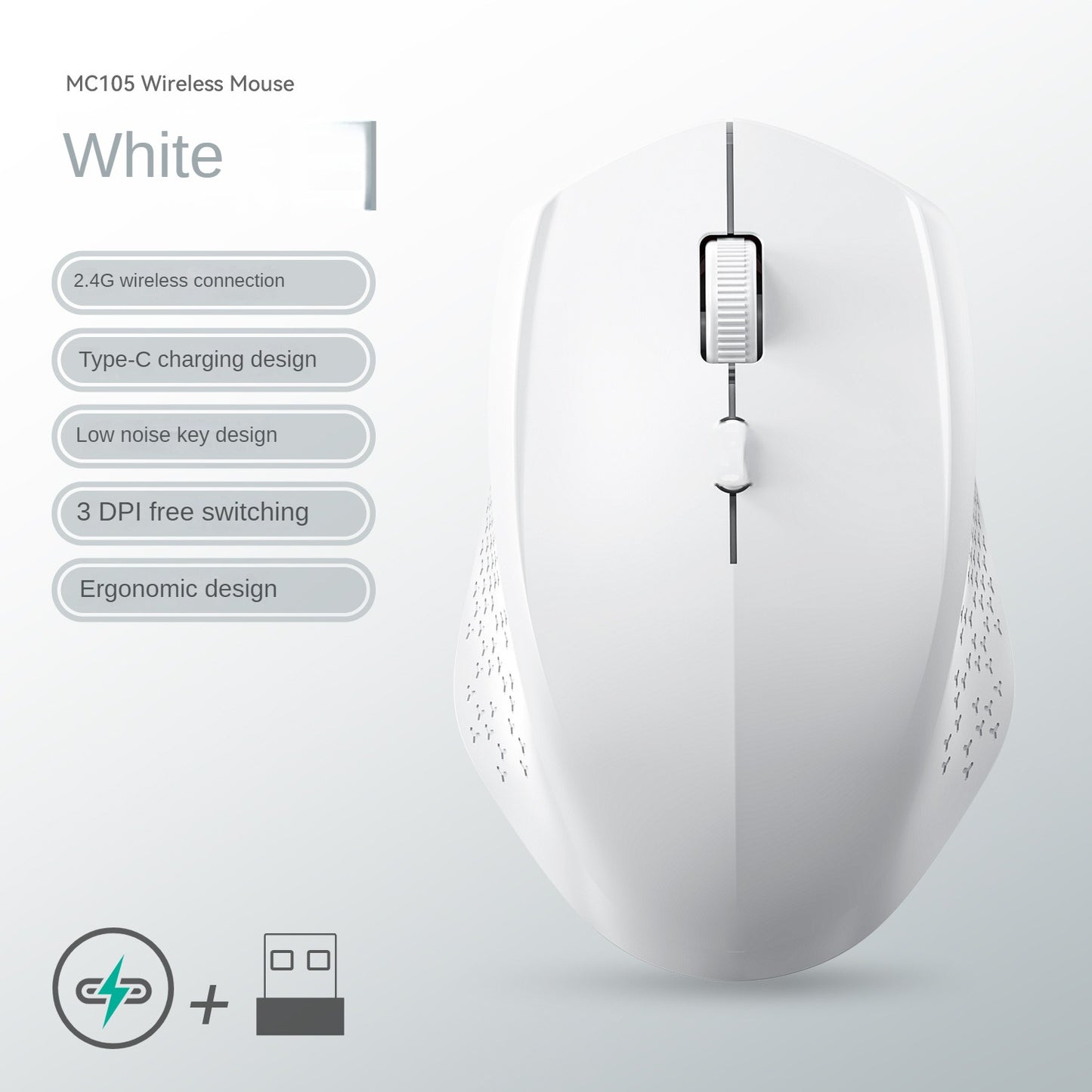 Dual Mode Bluetooth 52 Mouse Silent Wireless Gaming Mouse Rechargeable For Laptop And PC 12