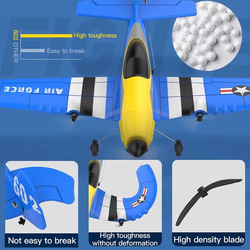 KF602 Professional RC Plane  24G Remote Control EPP Foam Glider Airplane For Kids  Beginners 2