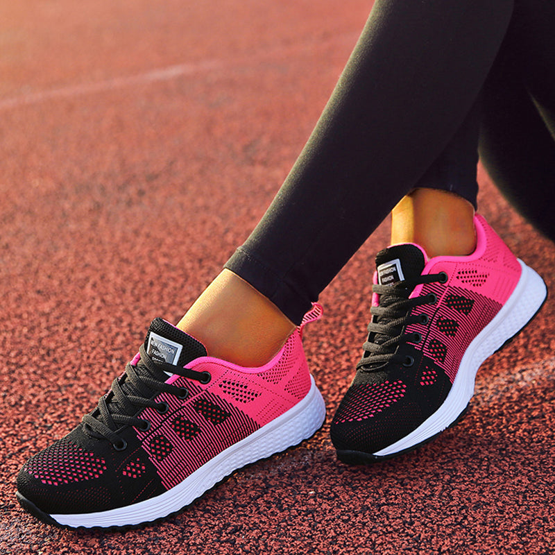 Lightweight Fashion New Womens Sneakers Mesh Fabric LaceUp Tenis Feminino Walking Shoes For Women 6
