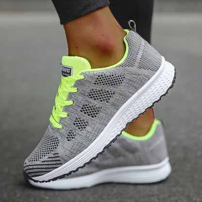 Lightweight Fashion New Womens Sneakers Mesh Fabric LaceUp Tenis Feminino Walking Shoes For Women 4